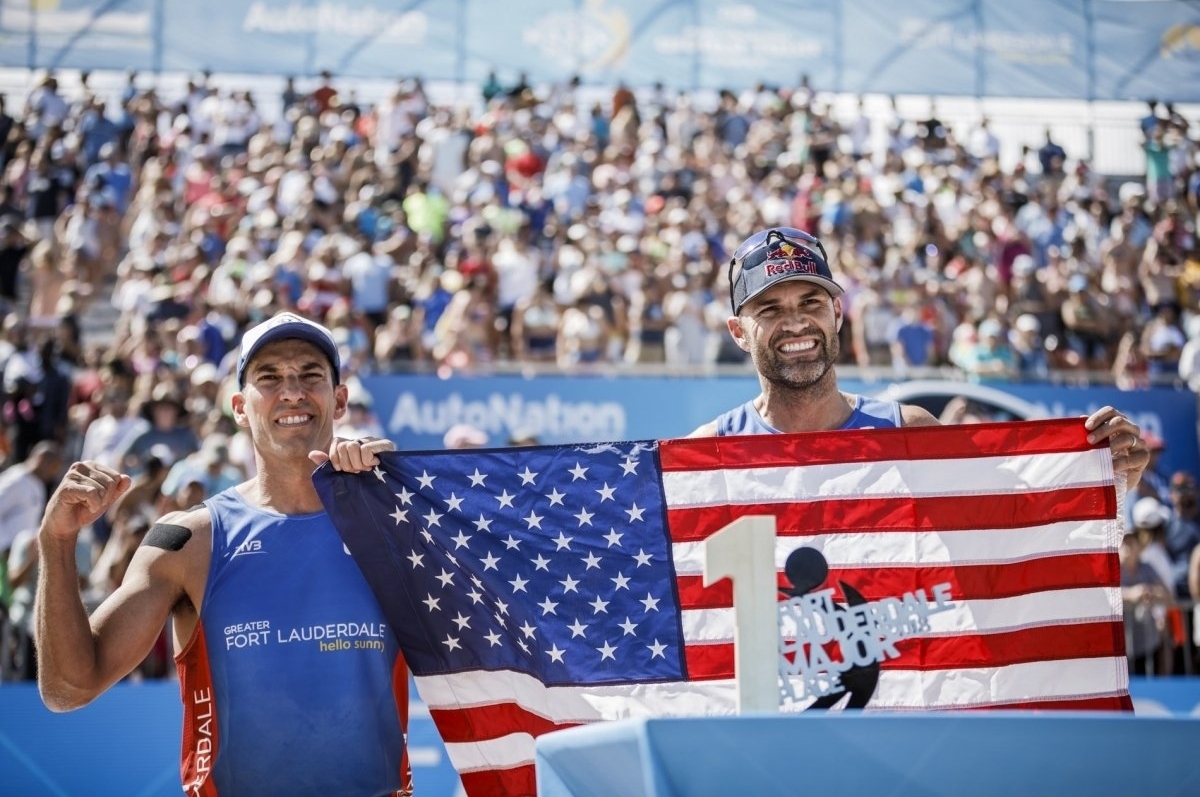 Fort Lauderdale Champions at last: Nick Lucena (left) and Phil Dalhausser 